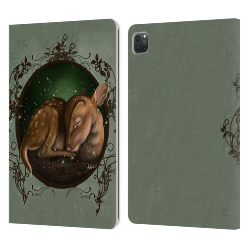 Ash Evans Animals Foundling Fawn Leather Book Wallet Case Cover For Apple iPad Pro 11 2020 / 2021 / 2022
