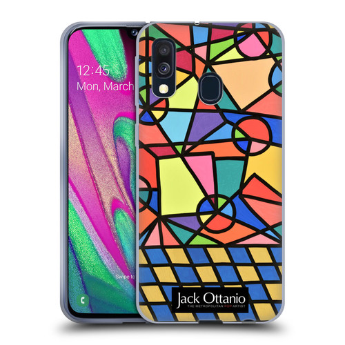 Jack Ottanio Art Caos Geometrico Organizzato Soft Gel Case for Samsung Galaxy A40 (2019)