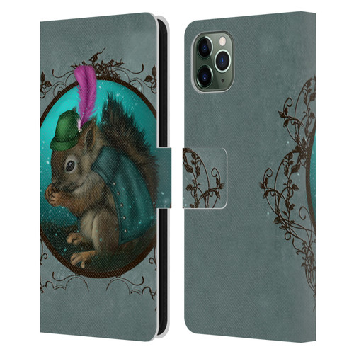 Ash Evans Animals Squirrel Leather Book Wallet Case Cover For Apple iPhone 11 Pro Max