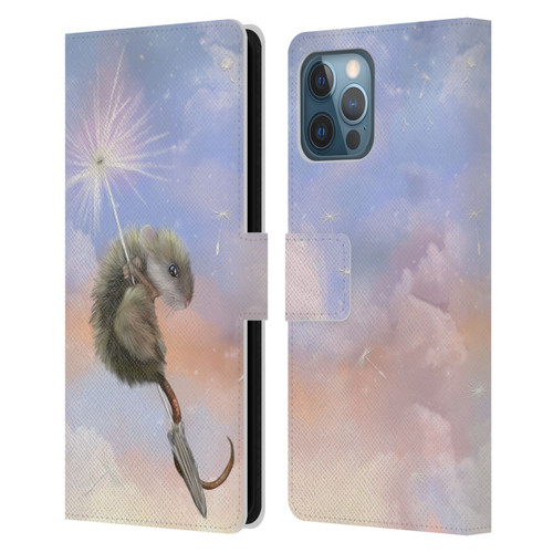 Ash Evans Animals Dandelion Mouse Leather Book Wallet Case Cover For Apple iPhone 12 Pro Max