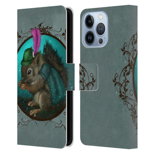 Ash Evans Animals Squirrel Leather Book Wallet Case Cover For Apple iPhone 13 Pro
