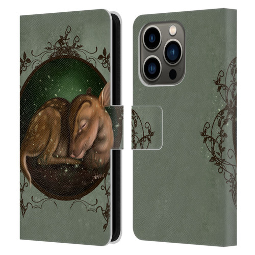 Ash Evans Animals Foundling Fawn Leather Book Wallet Case Cover For Apple iPhone 14 Pro