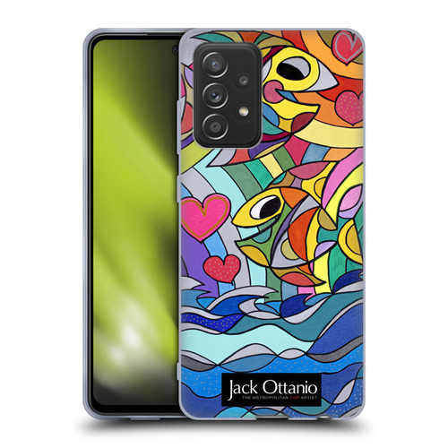 Jack Ottanio Art Happy Fishes Soft Gel Case for Samsung Galaxy A52 / A52s / 5G (2021)