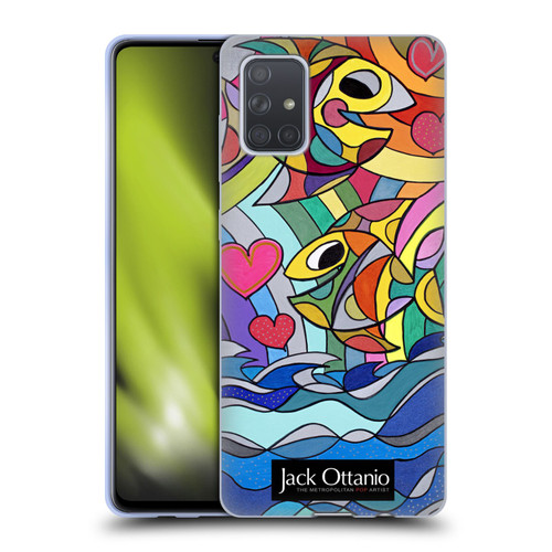 Jack Ottanio Art Happy Fishes Soft Gel Case for Samsung Galaxy A71 (2019)