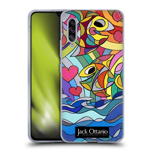 Jack Ottanio Art Happy Fishes Soft Gel Case for Samsung Galaxy A90 5G (2019)