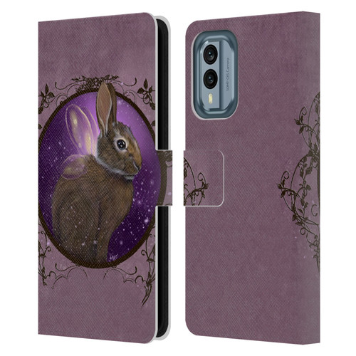 Ash Evans Animals Rabbit Leather Book Wallet Case Cover For Nokia X30