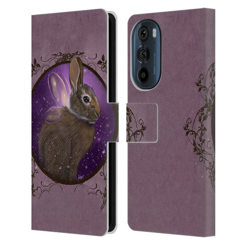 Ash Evans Animals Rabbit Leather Book Wallet Case Cover For Motorola Edge 30
