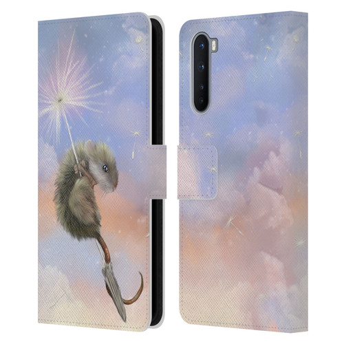Ash Evans Animals Dandelion Mouse Leather Book Wallet Case Cover For OnePlus Nord 5G