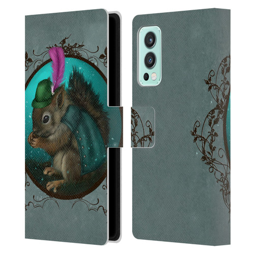Ash Evans Animals Squirrel Leather Book Wallet Case Cover For OnePlus Nord 2 5G