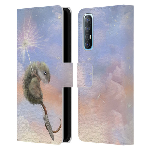 Ash Evans Animals Dandelion Mouse Leather Book Wallet Case Cover For OPPO Find X2 Neo 5G