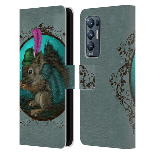 Ash Evans Animals Squirrel Leather Book Wallet Case Cover For OPPO Find X3 Neo / Reno5 Pro+ 5G