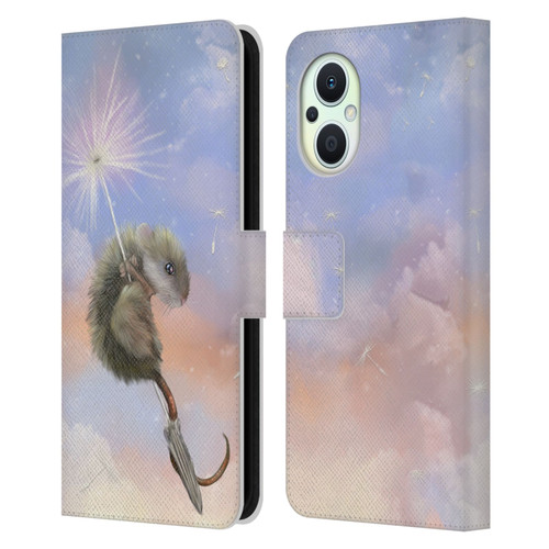Ash Evans Animals Dandelion Mouse Leather Book Wallet Case Cover For OPPO Reno8 Lite