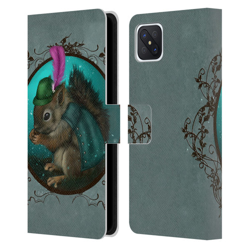 Ash Evans Animals Squirrel Leather Book Wallet Case Cover For OPPO Reno4 Z 5G