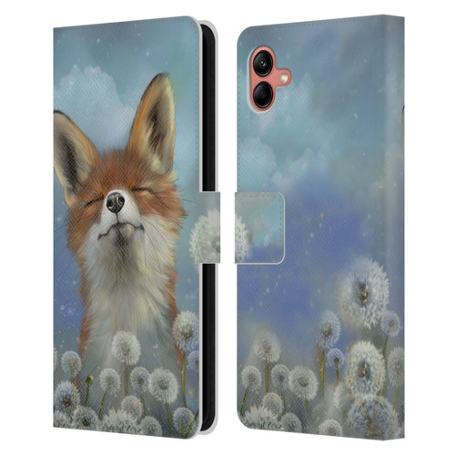 Ash Evans Animals Dandelion Fox Leather Book Wallet Case Cover For Samsung Galaxy A04 (2022)