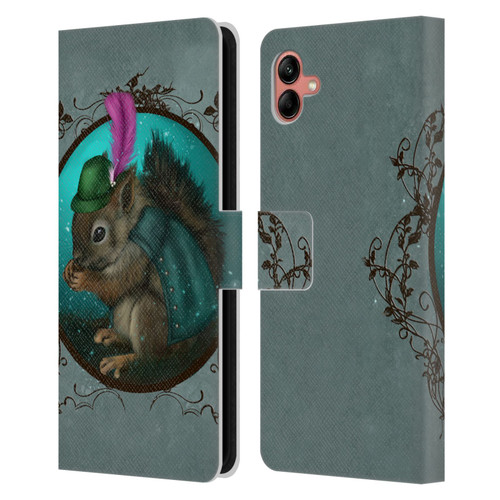 Ash Evans Animals Squirrel Leather Book Wallet Case Cover For Samsung Galaxy A04 (2022)
