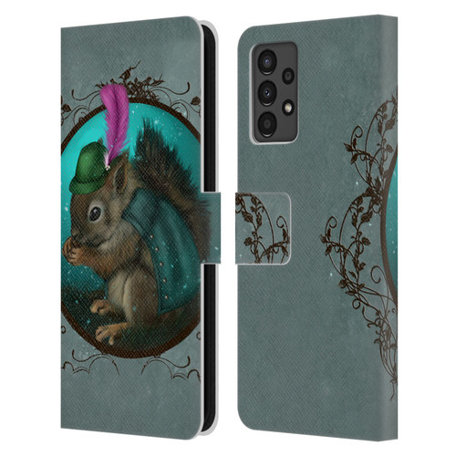 Ash Evans Animals Squirrel Leather Book Wallet Case Cover For Samsung Galaxy A13 (2022)