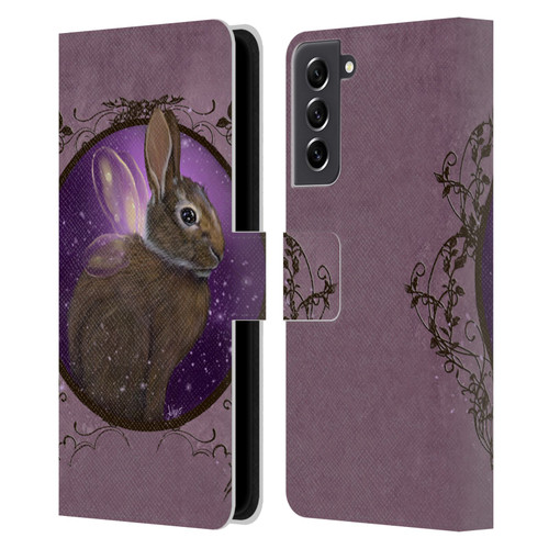 Ash Evans Animals Rabbit Leather Book Wallet Case Cover For Samsung Galaxy S21 FE 5G