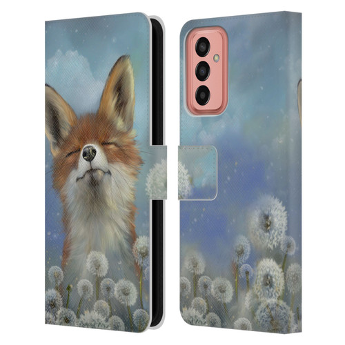 Ash Evans Animals Dandelion Fox Leather Book Wallet Case Cover For Samsung Galaxy M13 (2022)