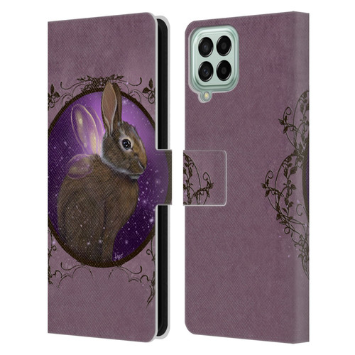 Ash Evans Animals Rabbit Leather Book Wallet Case Cover For Samsung Galaxy M33 (2022)
