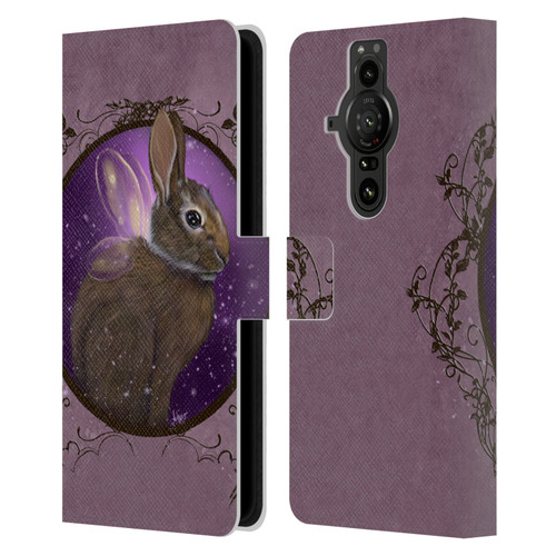 Ash Evans Animals Rabbit Leather Book Wallet Case Cover For Sony Xperia Pro-I