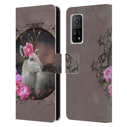 Ash Evans Animals White Deer Leather Book Wallet Case Cover For Xiaomi Mi 10T 5G