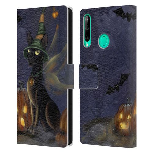 Ash Evans Black Cats The Witching Time Leather Book Wallet Case Cover For Huawei P40 lite E