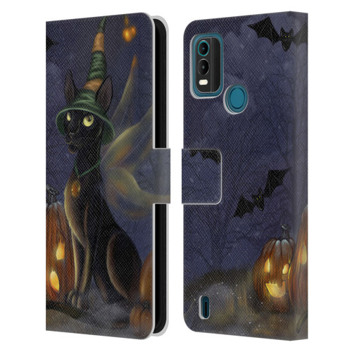 Ash Evans Black Cats The Witching Time Leather Book Wallet Case Cover For Nokia G11 Plus