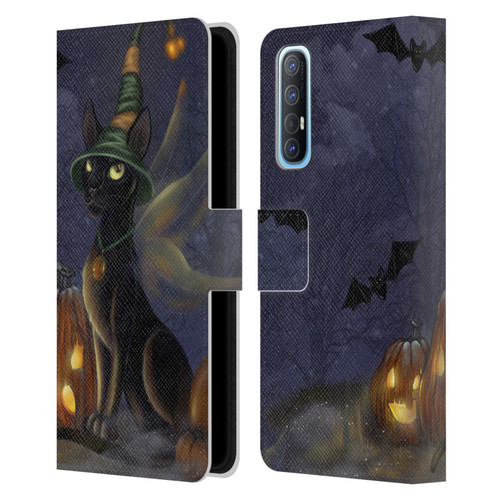 Ash Evans Black Cats The Witching Time Leather Book Wallet Case Cover For OPPO Find X2 Neo 5G