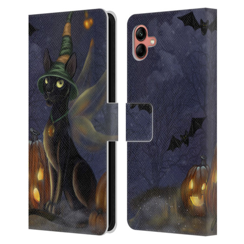 Ash Evans Black Cats The Witching Time Leather Book Wallet Case Cover For Samsung Galaxy A04 (2022)