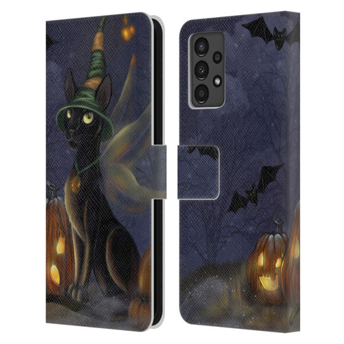 Ash Evans Black Cats The Witching Time Leather Book Wallet Case Cover For Samsung Galaxy A13 (2022)