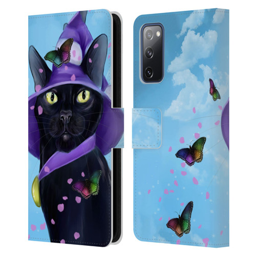 Ash Evans Black Cats Butterfly Sky Leather Book Wallet Case Cover For Samsung Galaxy S20 FE / 5G