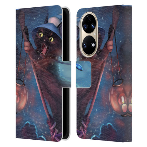 Ash Evans Black Cats 2 Magical Leather Book Wallet Case Cover For Huawei P50