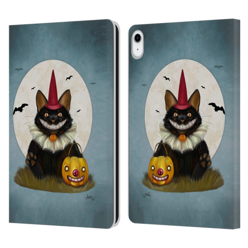 Ash Evans Black Cats 2 Party Cat Leather Book Wallet Case Cover For Apple iPad 10.9 (2022)