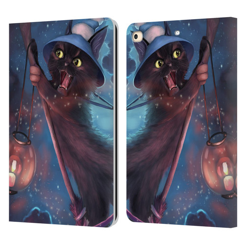 Ash Evans Black Cats 2 Magical Leather Book Wallet Case Cover For Apple iPad 9.7 2017 / iPad 9.7 2018