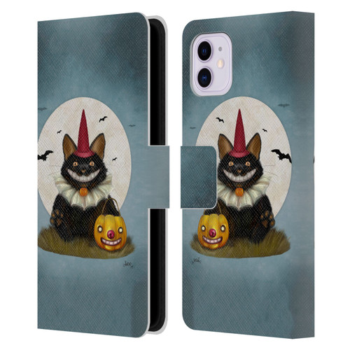 Ash Evans Black Cats 2 Party Cat Leather Book Wallet Case Cover For Apple iPhone 11