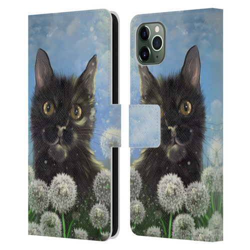 Ash Evans Black Cats 2 Golden Afternoon Leather Book Wallet Case Cover For Apple iPhone 11 Pro Max