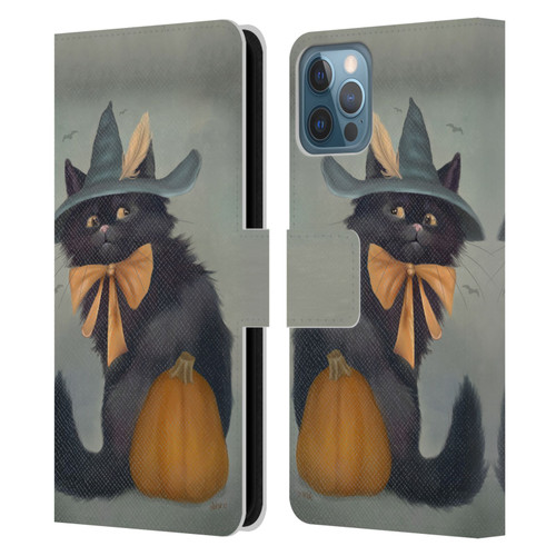 Ash Evans Black Cats 2 Familiar Feeling Leather Book Wallet Case Cover For Apple iPhone 12 / iPhone 12 Pro