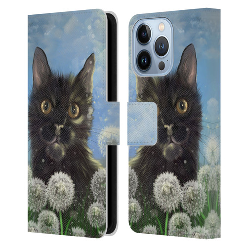 Ash Evans Black Cats 2 Golden Afternoon Leather Book Wallet Case Cover For Apple iPhone 13 Pro