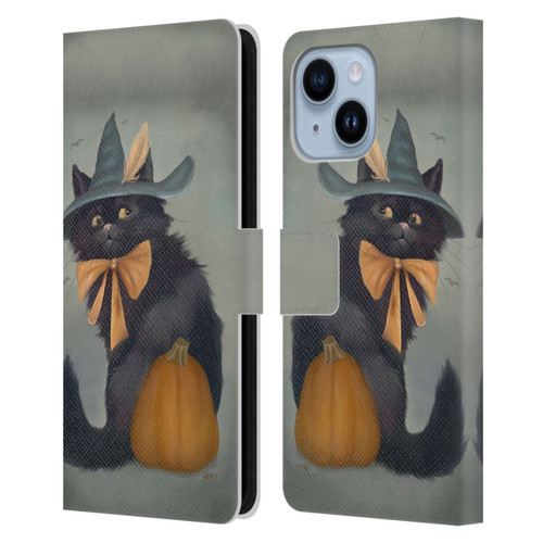 Ash Evans Black Cats 2 Familiar Feeling Leather Book Wallet Case Cover For Apple iPhone 14 Plus