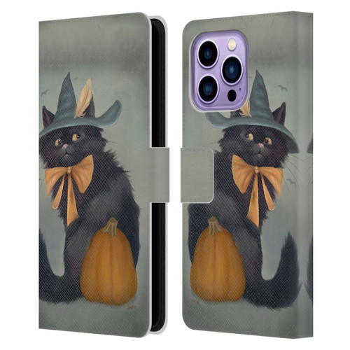 Ash Evans Black Cats 2 Familiar Feeling Leather Book Wallet Case Cover For Apple iPhone 14 Pro Max