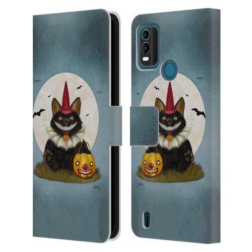 Ash Evans Black Cats 2 Party Cat Leather Book Wallet Case Cover For Nokia G11 Plus