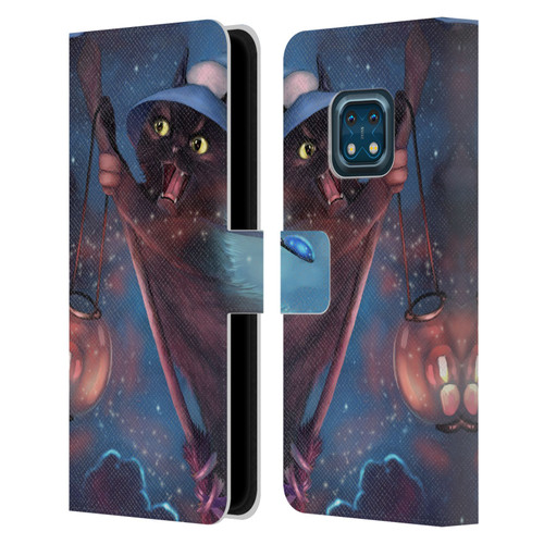 Ash Evans Black Cats 2 Magical Leather Book Wallet Case Cover For Nokia XR20