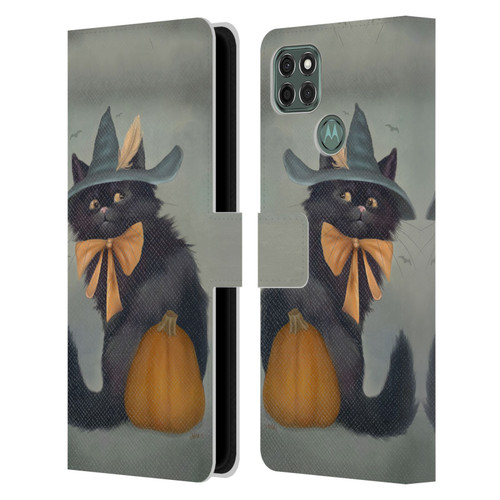 Ash Evans Black Cats 2 Familiar Feeling Leather Book Wallet Case Cover For Motorola Moto G9 Power