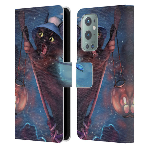 Ash Evans Black Cats 2 Magical Leather Book Wallet Case Cover For OnePlus 9