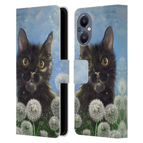 Ash Evans Black Cats 2 Golden Afternoon Leather Book Wallet Case Cover For OnePlus Nord N20 5G