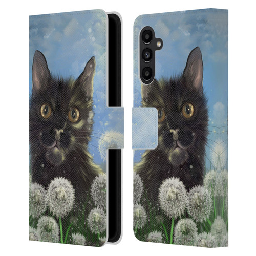 Ash Evans Black Cats 2 Golden Afternoon Leather Book Wallet Case Cover For Samsung Galaxy A13 5G (2021)