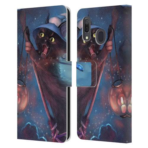 Ash Evans Black Cats 2 Magical Leather Book Wallet Case Cover For Samsung Galaxy A33 5G (2022)