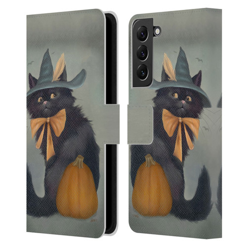 Ash Evans Black Cats 2 Familiar Feeling Leather Book Wallet Case Cover For Samsung Galaxy S22+ 5G