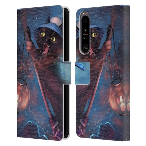 Ash Evans Black Cats 2 Magical Leather Book Wallet Case Cover For Sony Xperia 1 IV