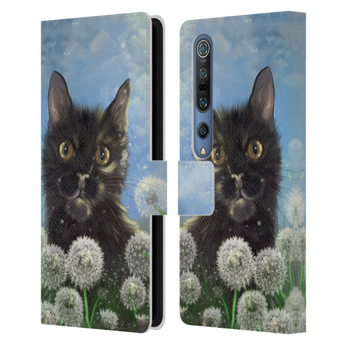 Ash Evans Black Cats 2 Golden Afternoon Leather Book Wallet Case Cover For Xiaomi Mi 10 5G / Mi 10 Pro 5G